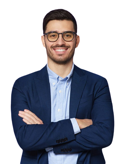 Businessman wearing eyeglasses